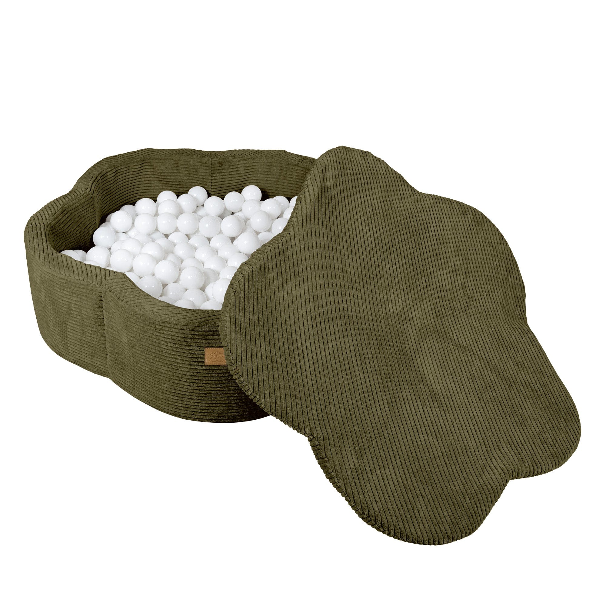 Meowbaby Aesthetic Khaki Kwiatek – Basen z Kulkami dla Dzieci | Piłki do Wyboru