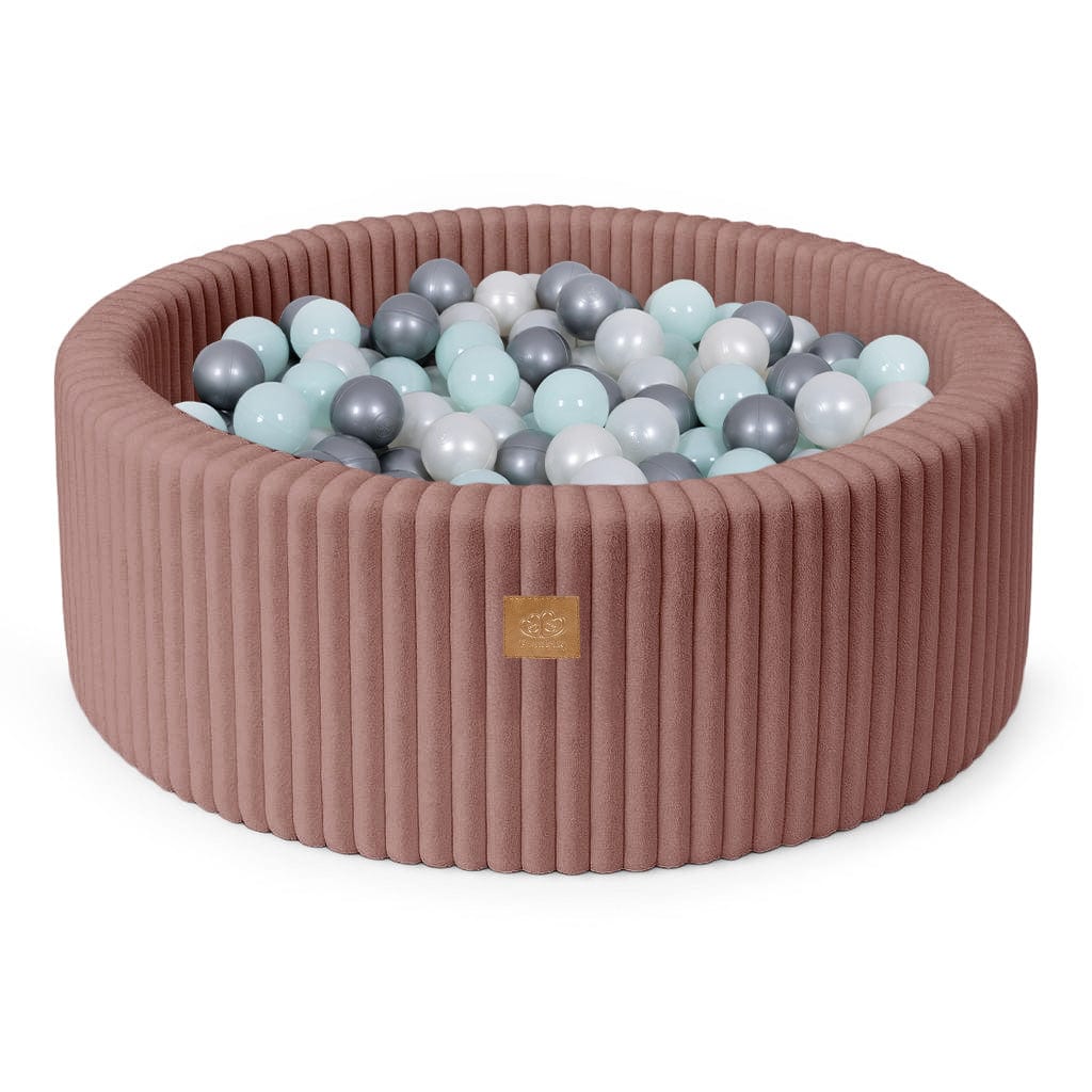 Meowbaby Basen z Kulkami dla Dziecka - Piłki do Wyboru | Ruby Chocolate Pink | Churros