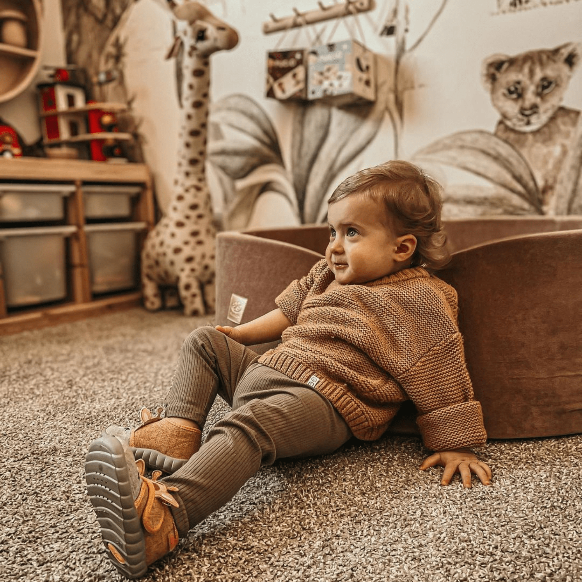 Meowbaby Basen z Kulkami dla Dziecka – Szałwiowa Zieleń | Velvet