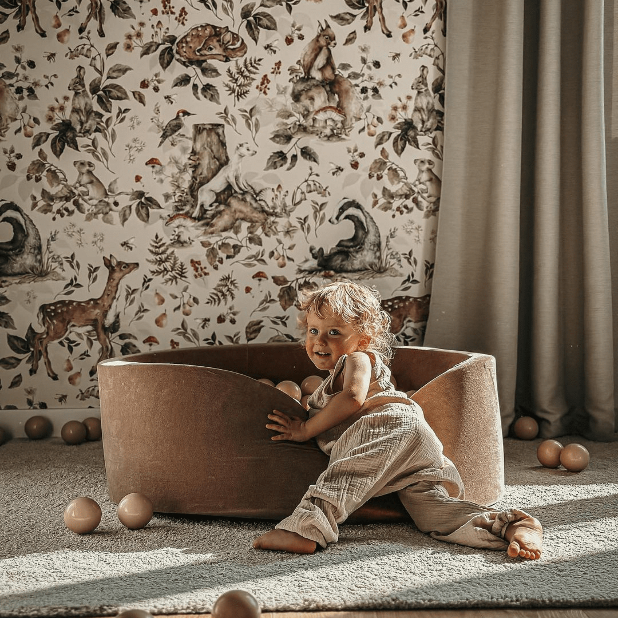 Meowbaby Basen z Kulkami dla Dziecka – Szałwiowa Zieleń | Velvet