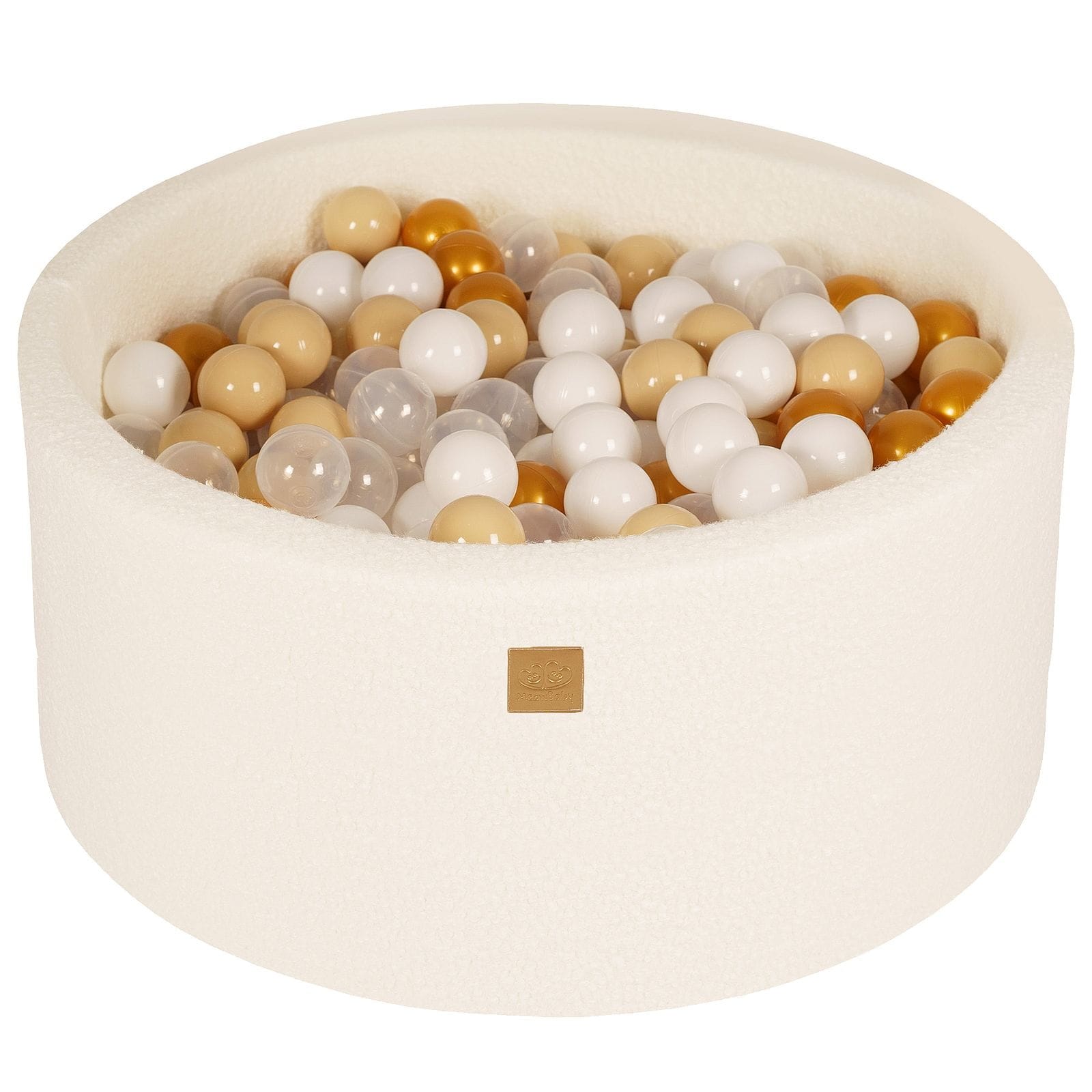 Meowbaby Boucle Foam Baby Ball Pit White