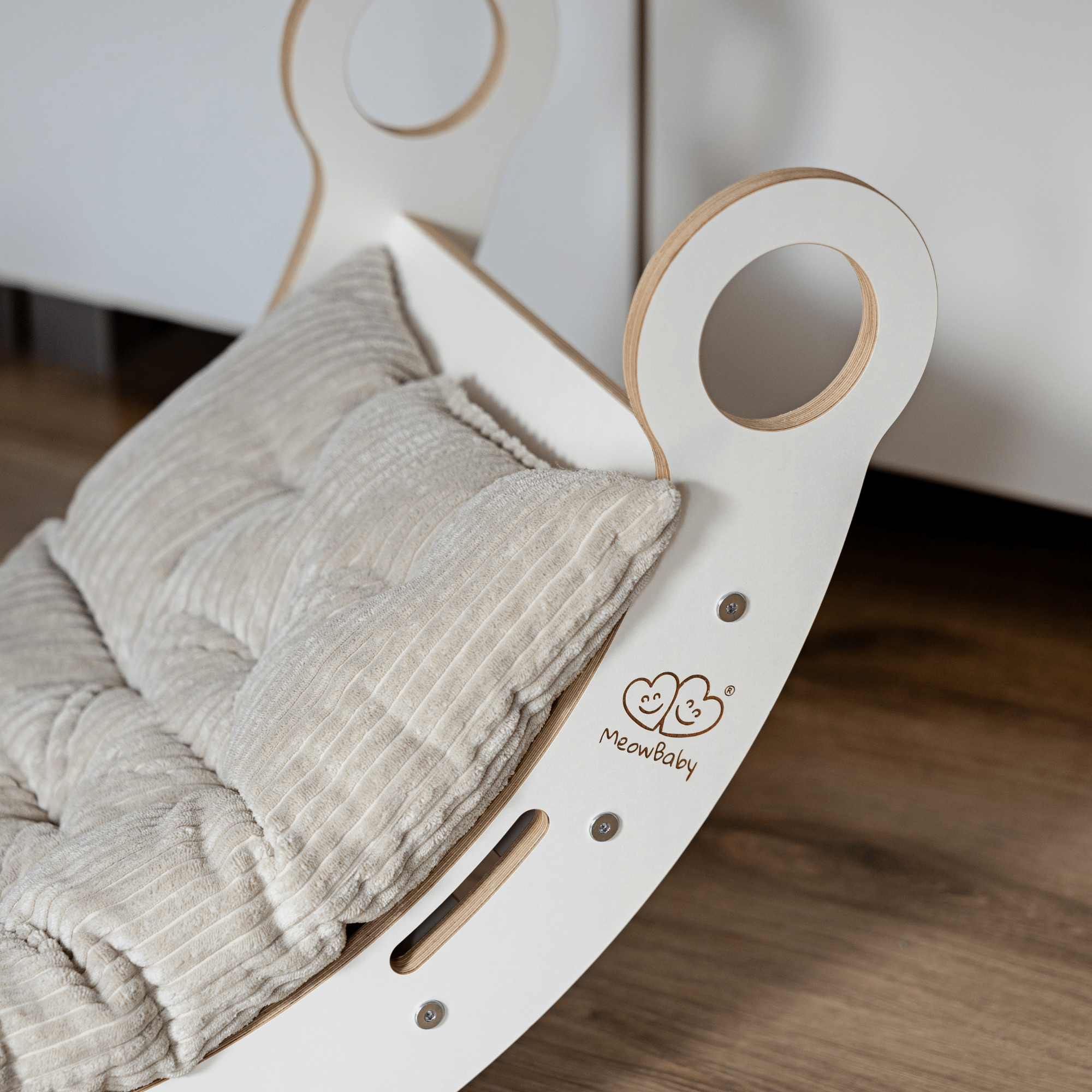 Meowbaby Bujak dla Dziecka Montessori - Dream Rocker | Naturalny