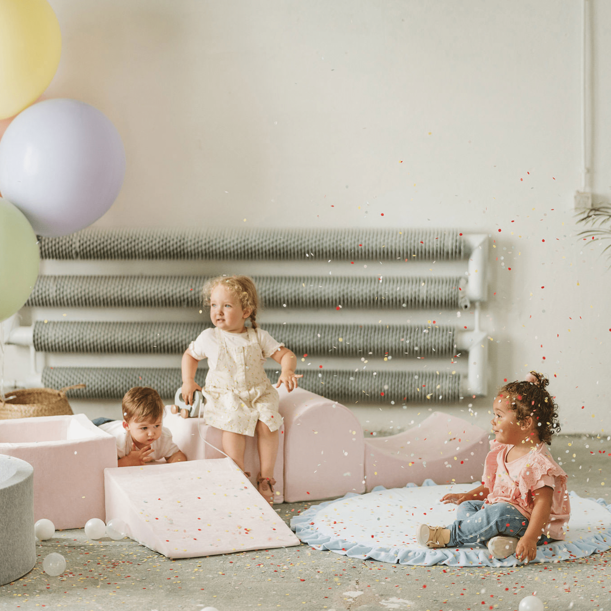 Meowbaby Piankowy Plac Zabaw dla Dzieci | Piłki do Wyboru | Szałwiowa Zieleń | Velvet