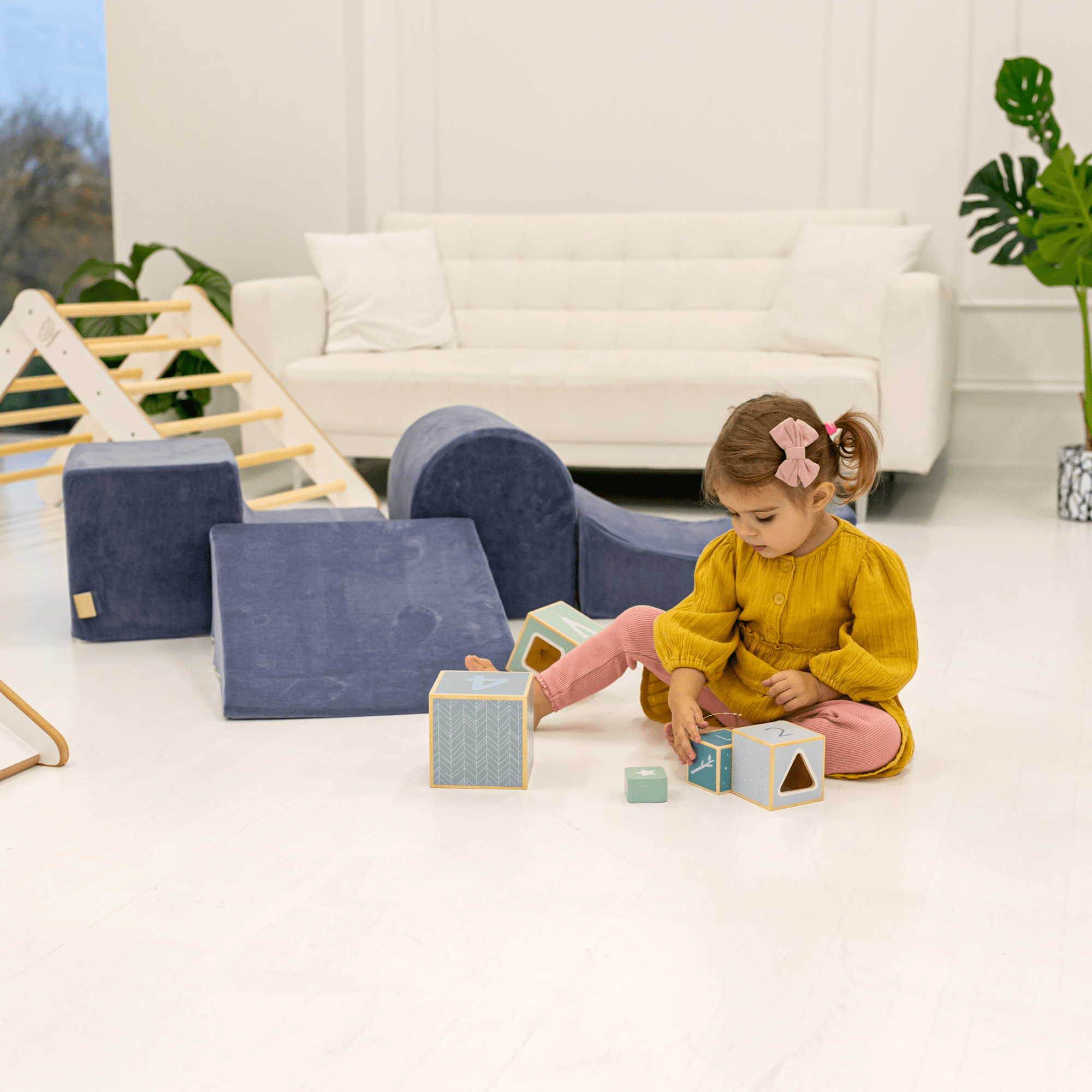 Meowbaby Piankowy Plac Zabaw dla Dzieci | Z Basenem z Kulkami | Szałwiowa Zieleń | Velvet