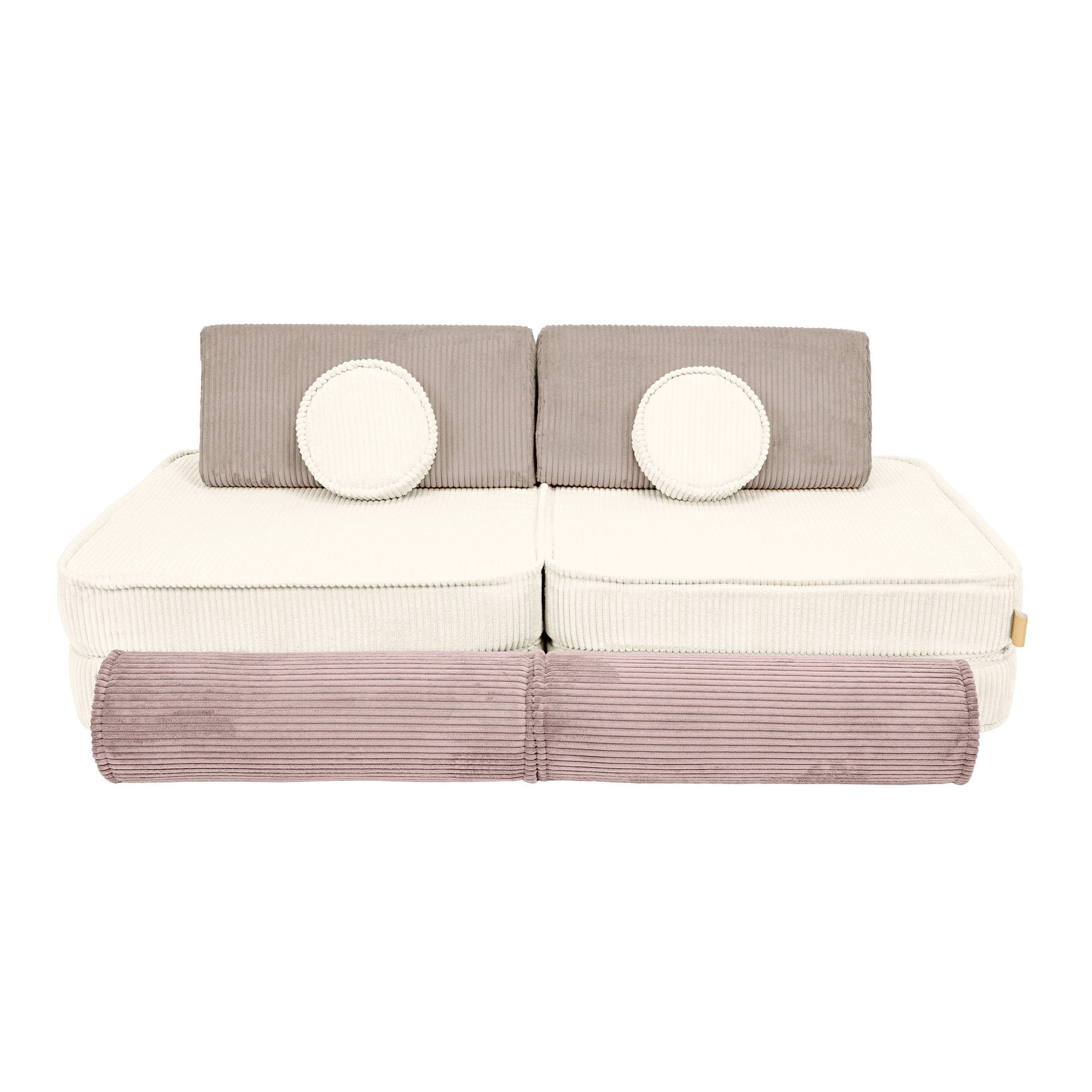 Meowbaby Sofa Modułowa dla Dziecka – 8 Elementów | Aesthetic Latte Macchiato