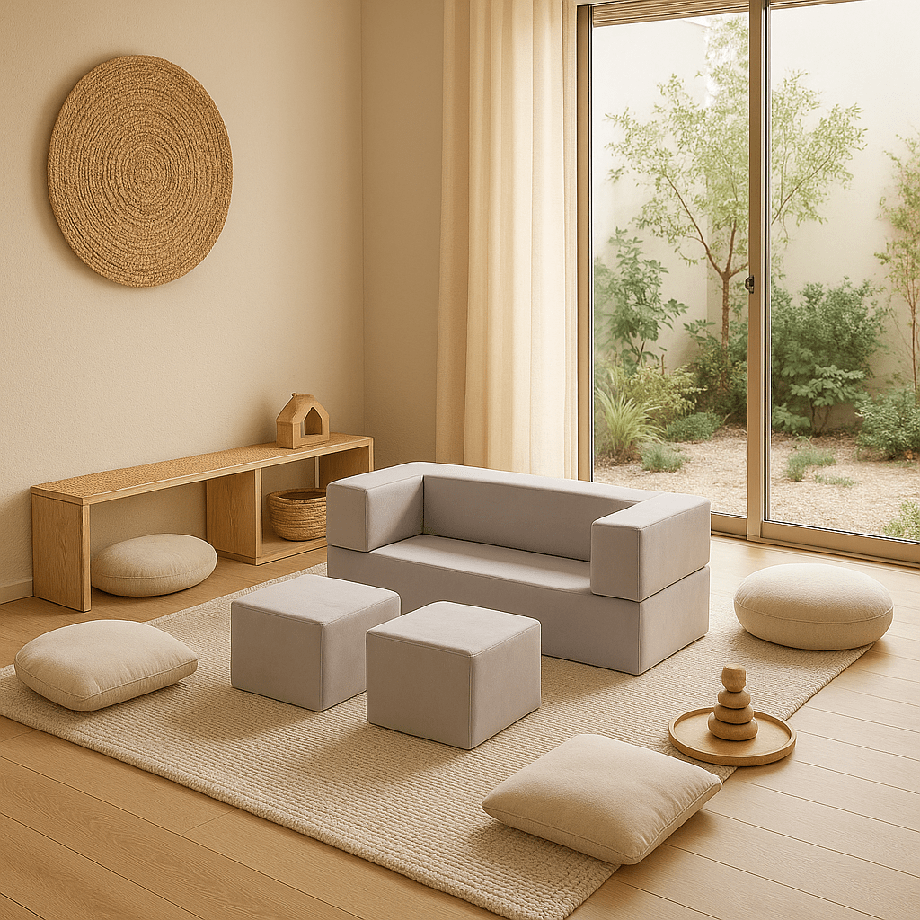 Meowbaby Sofa Modułowa dla Dziecka Cube - 4 Elementy | Velvet