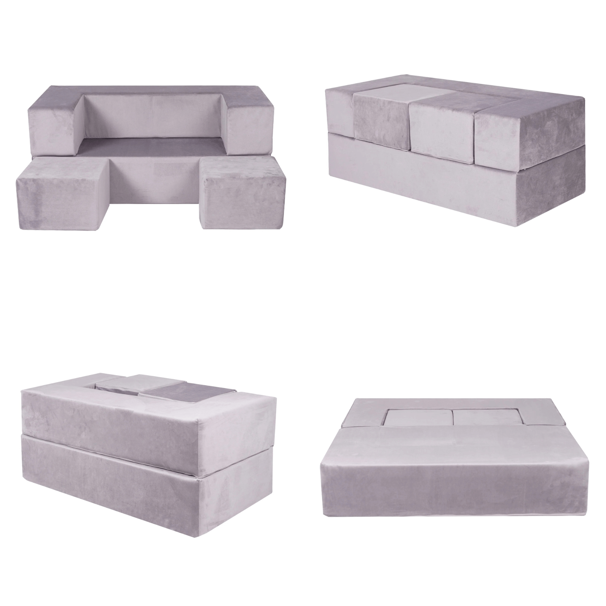 Meowbaby Sofa Modułowa dla Dziecka Cube - 4 Elementy | Velvet