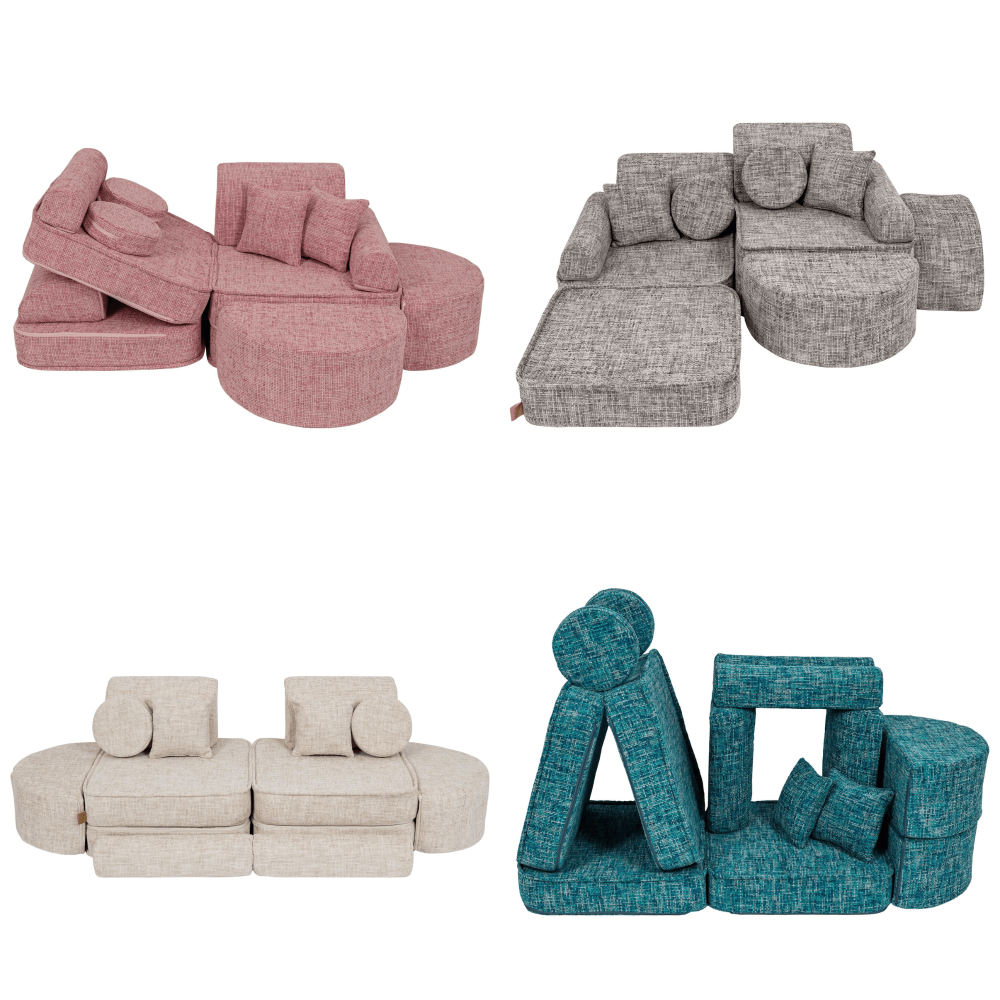 Meowbaby Sofa Modułowa dla Dziecka Max - 12 Elementów | Tangle