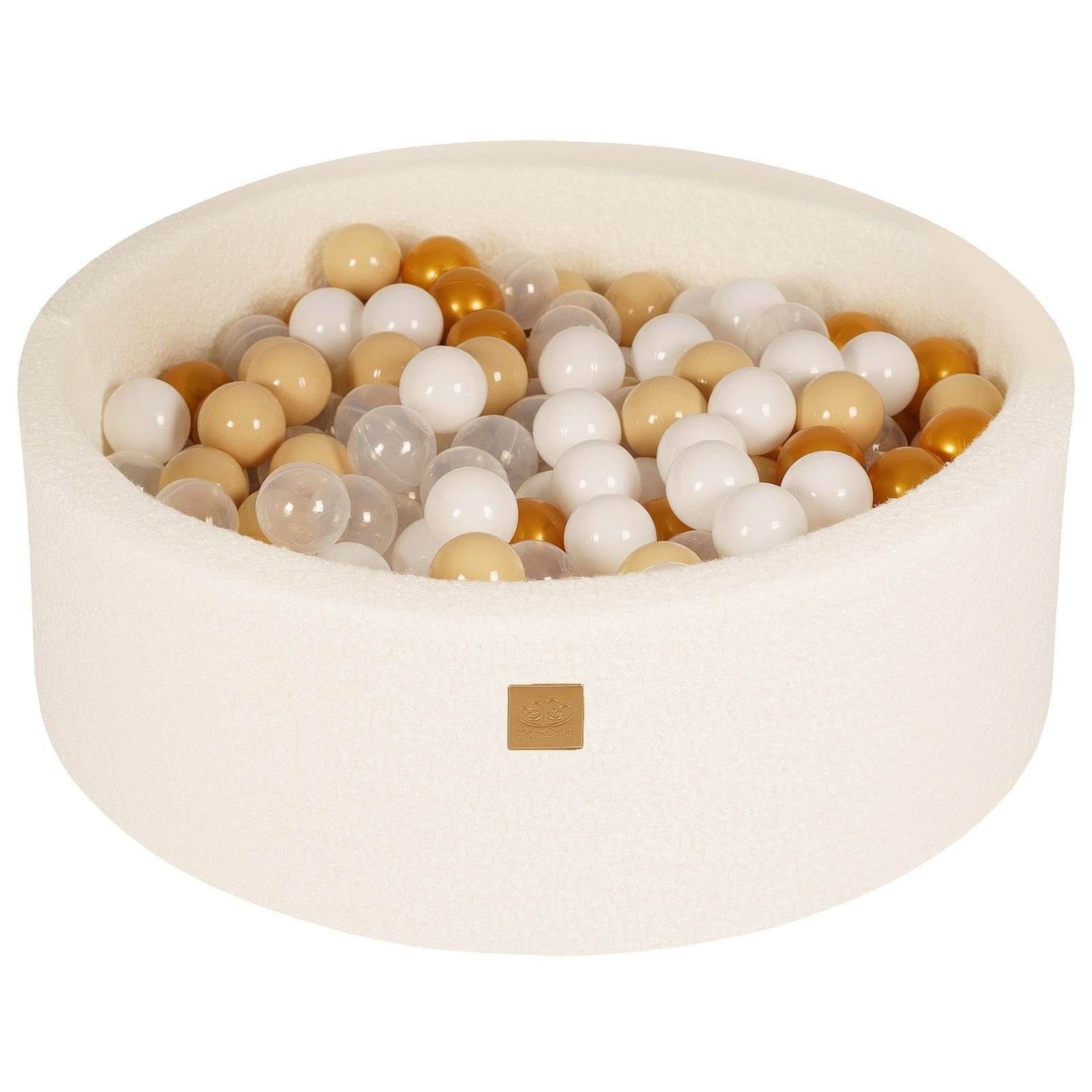 Meowbaby Boucle Foam Baby Ball Pit White