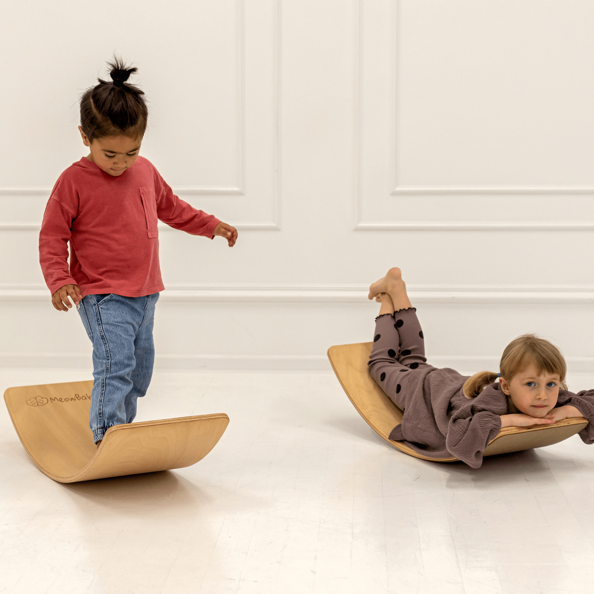 Meowbaby Deska do Balansowania dla Dziecka - Balance Board | Naturalna