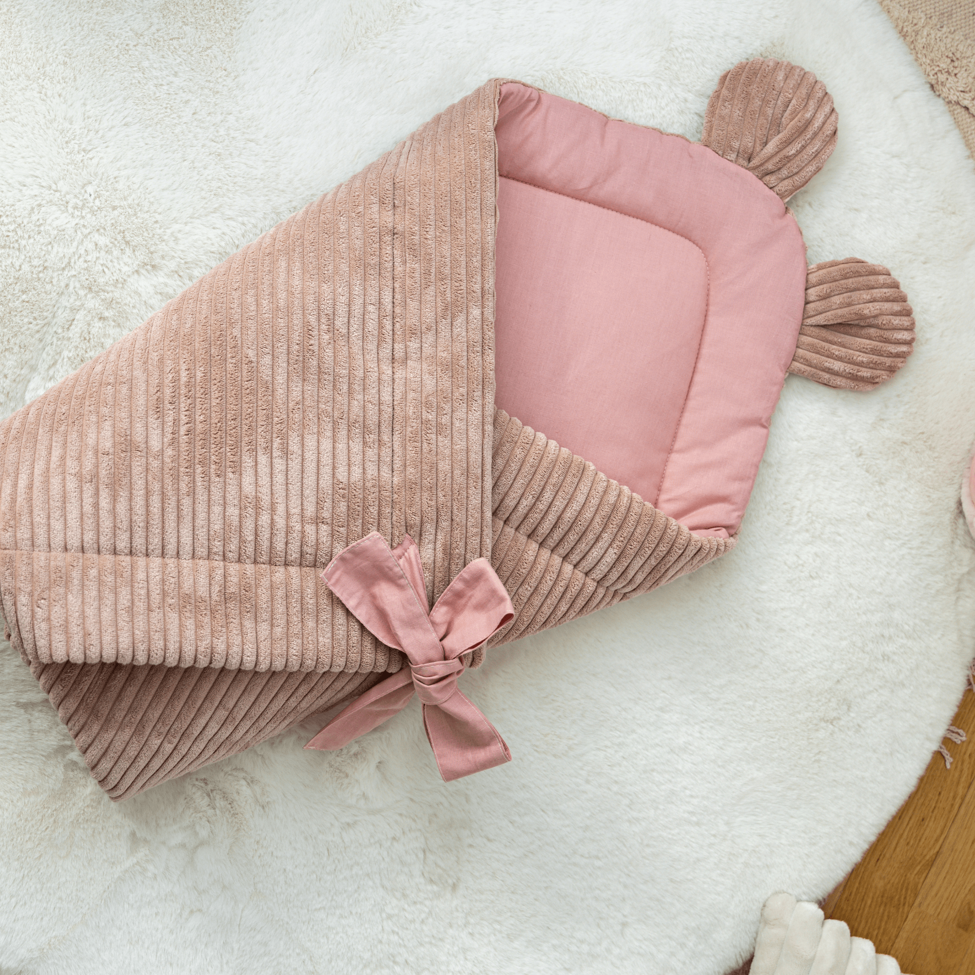 Meowbaby Rożek Niemowlęcy do Spania i Otulania – Miękki i Bezpieczny | Aesthetic
